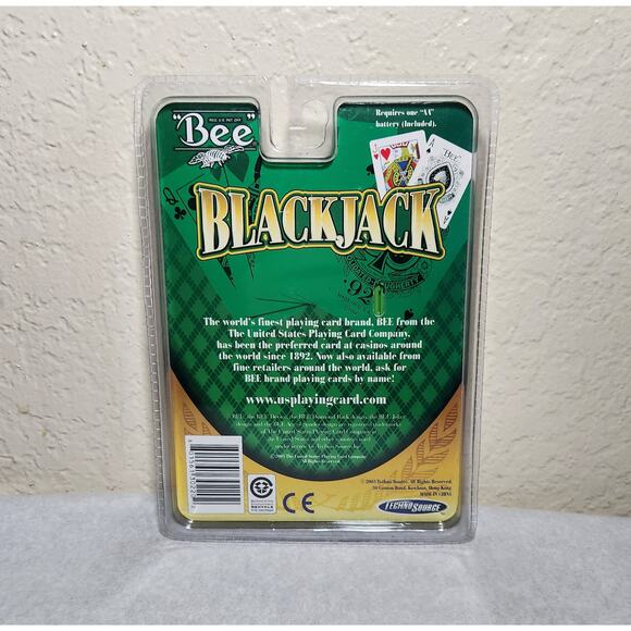 Bee Techno Source Blackjack No. 30220 Handheld Electronic Game Brand New 2003 - Picture 6 of 6